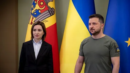 VOLODIMIR Zelenski o felicită pe Maia Sandu, de Ziua Independenței Republicii Moldova: 