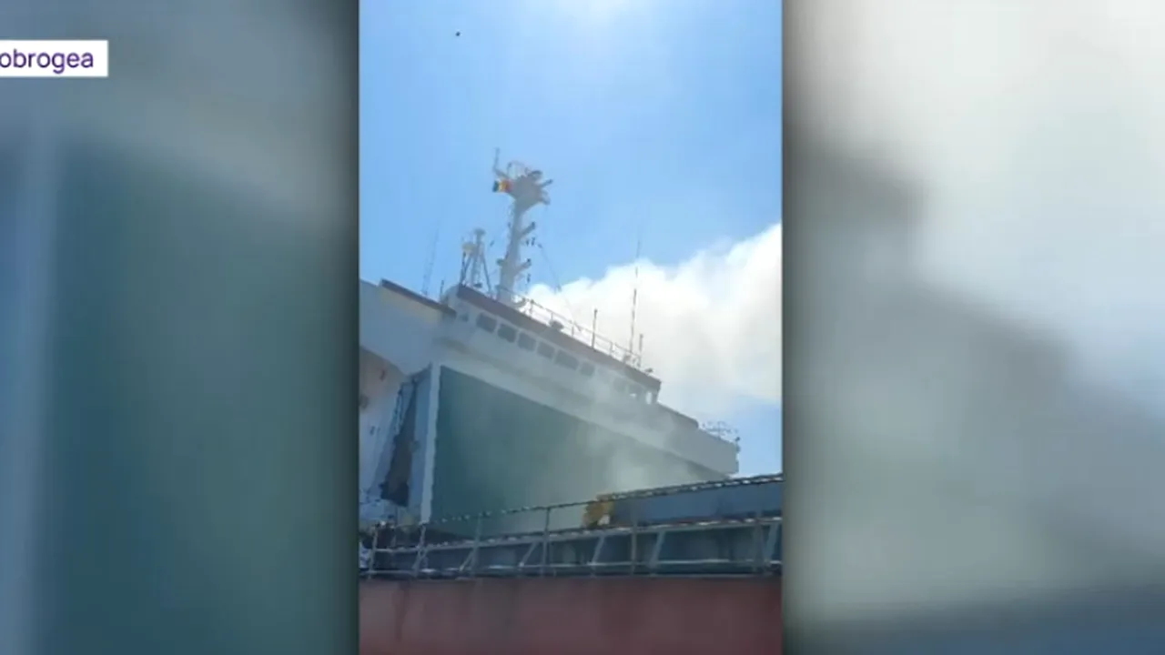 Ce ar fi cauzat INCENDIUL de pe nava din Midia, în care 4 persoane au ars de vii: 