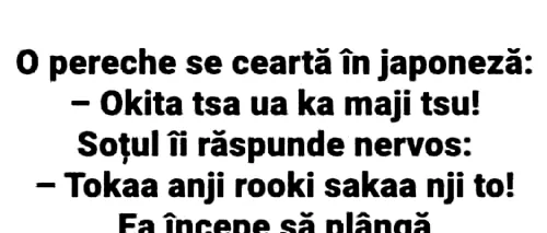 BANCUL ZILEI | O pereche se ceartă în japoneză