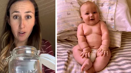 Caz rarisim într-o maternitate! Femeia din imagine a născut un bebeluș MACROSOM