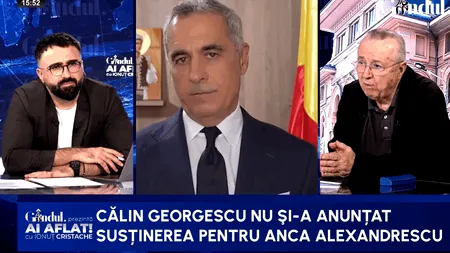 Ion Cristoiu descifrează mesajul lui Călin Georgescu. „Vrea să o ajute pe Anca Alexandrescu”