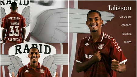 Brazilianul Talisson se prezintă fanilor Rapidului. „Cea mai bună oportunitate din viața mea, nu am stat pe gânduri”