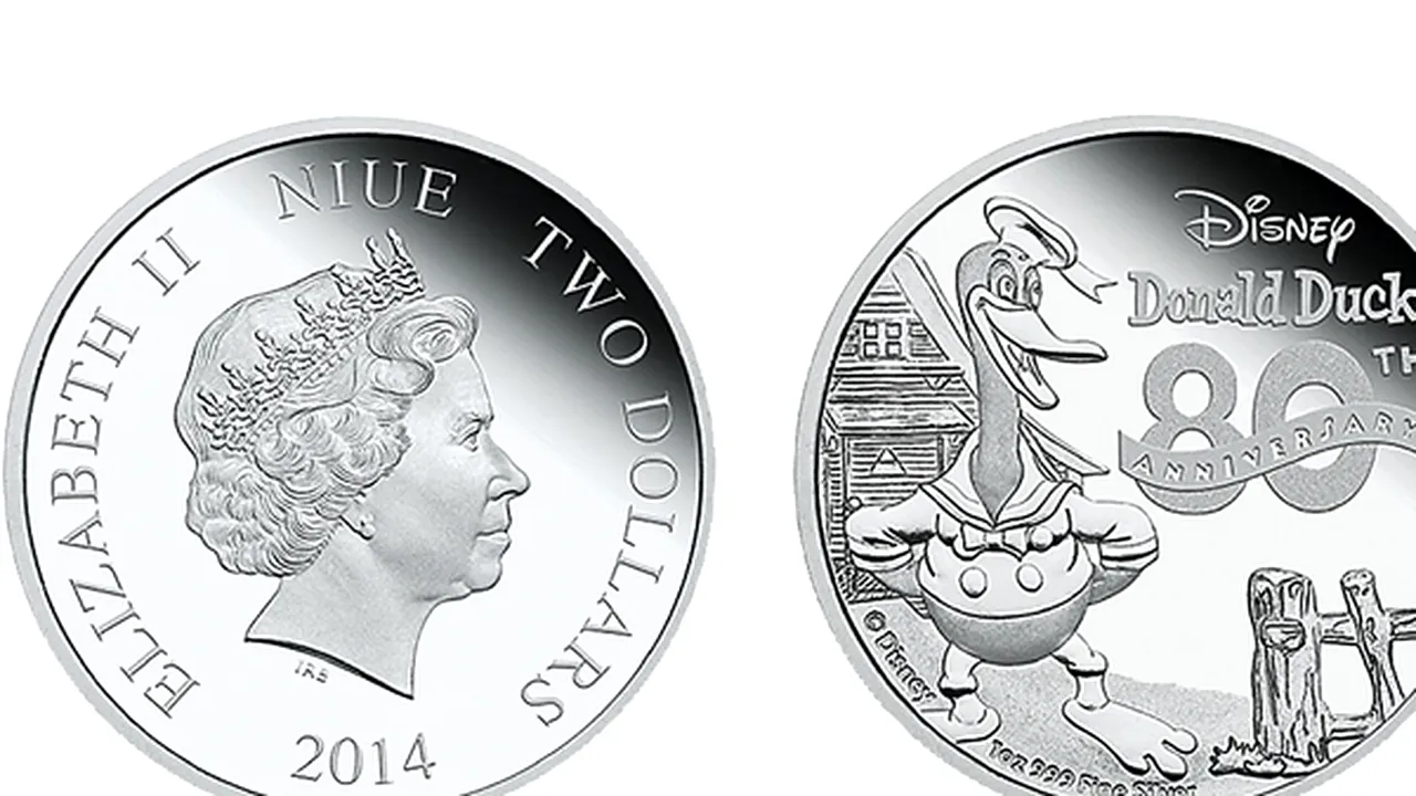 Țara care a emis monede cu chipurile reginei Elisabeta a II-a și ale personajelor Disney