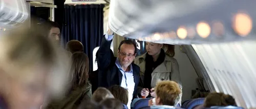 Avionul lui Francois Hollande a fost lovit de FULGER, în drum spre Berlin