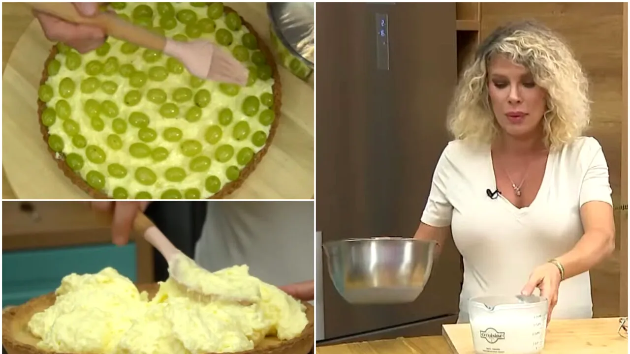Cea mai simplă rețetă de tartă de struguri a Alinei Laufer. Cum pregătești un desert delicios de toamnă