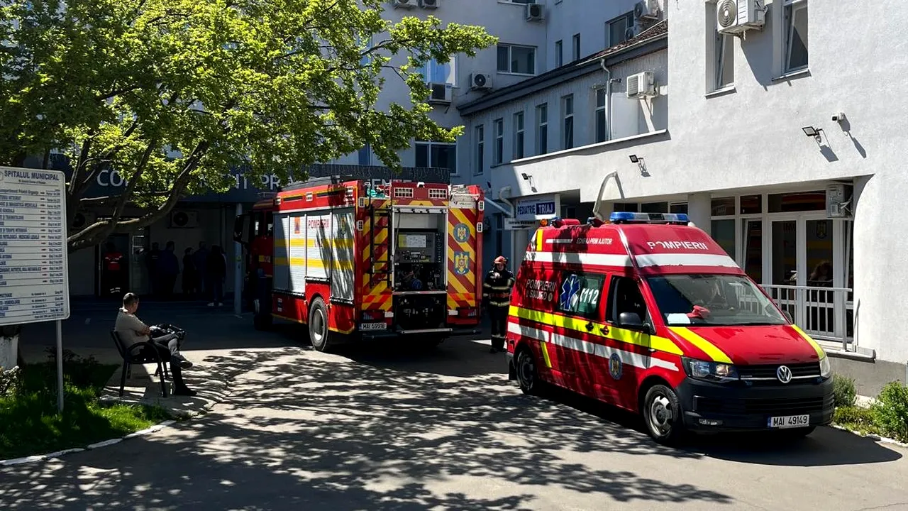 Pompierii au intervenit la Spitalul Municipal Rădăuți în urma unui scurtcircuit