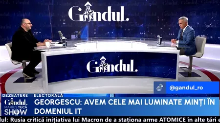 Călin Georgescu: „Avem cele mai luminate minți în domeniul IT”