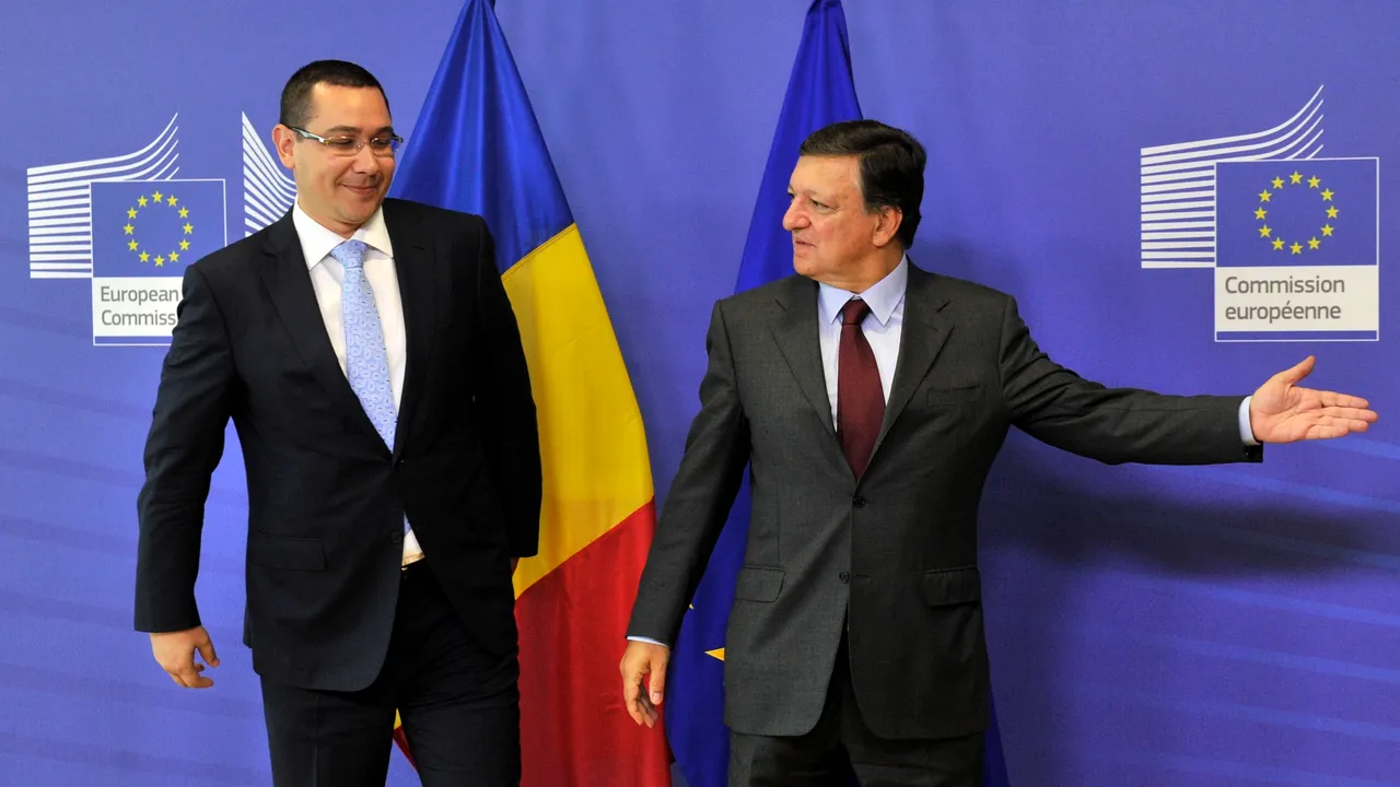 AVERTISMENTUL LUI BARROSO către PONTA, în problema absorbției fondurilor UE de către România