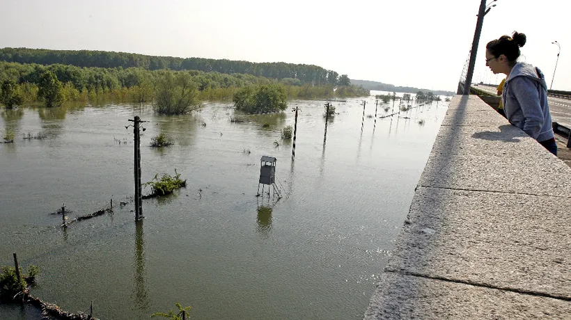 Cod portocaliu de inundații pe Dunăre. Până când sunt valabile atenționările hidrologilor