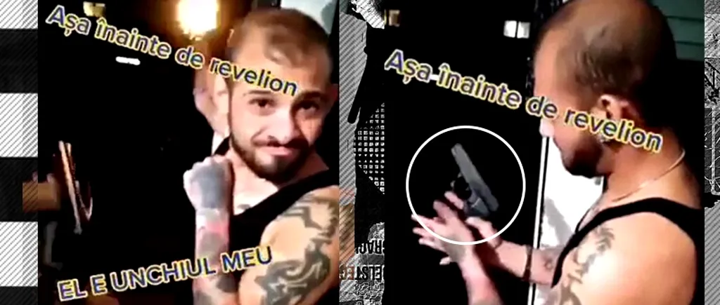 VIDEO | Bărbat filmat în timp ce trage cu un pistol înspre un bloc de locuințe, de Revelion. „Numai săracii aruncă cu petarde”. Reacția Poliției