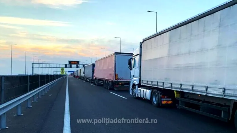 Arad: Coloane interminabile de camioane la frontiera cu Ungaria. Șase ore de așteptare la Nădlac II și Vărșand!