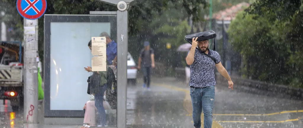 ALERTĂ METEO. Vreme instabilă, cu ploi torențiale, vijelii și grindină