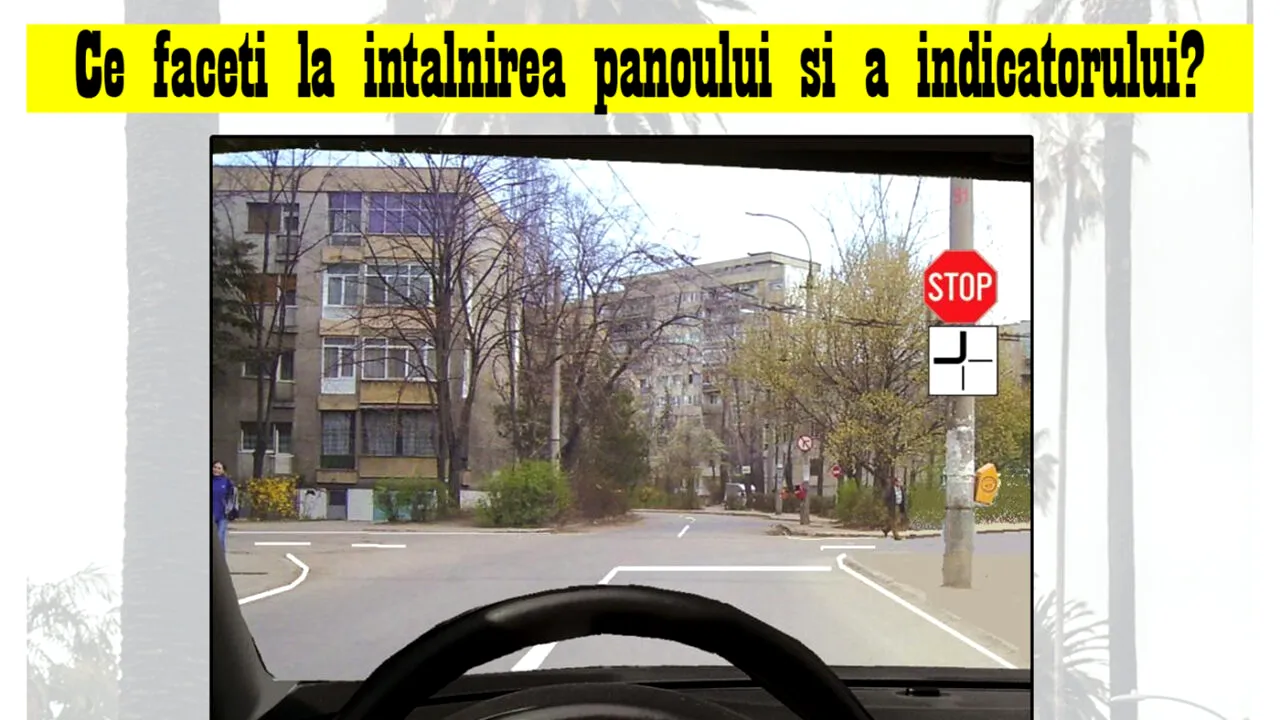 Test IQ pentru șoferi | Ce faceți la întâlnirea acestui panou și acestui indicator rutier?