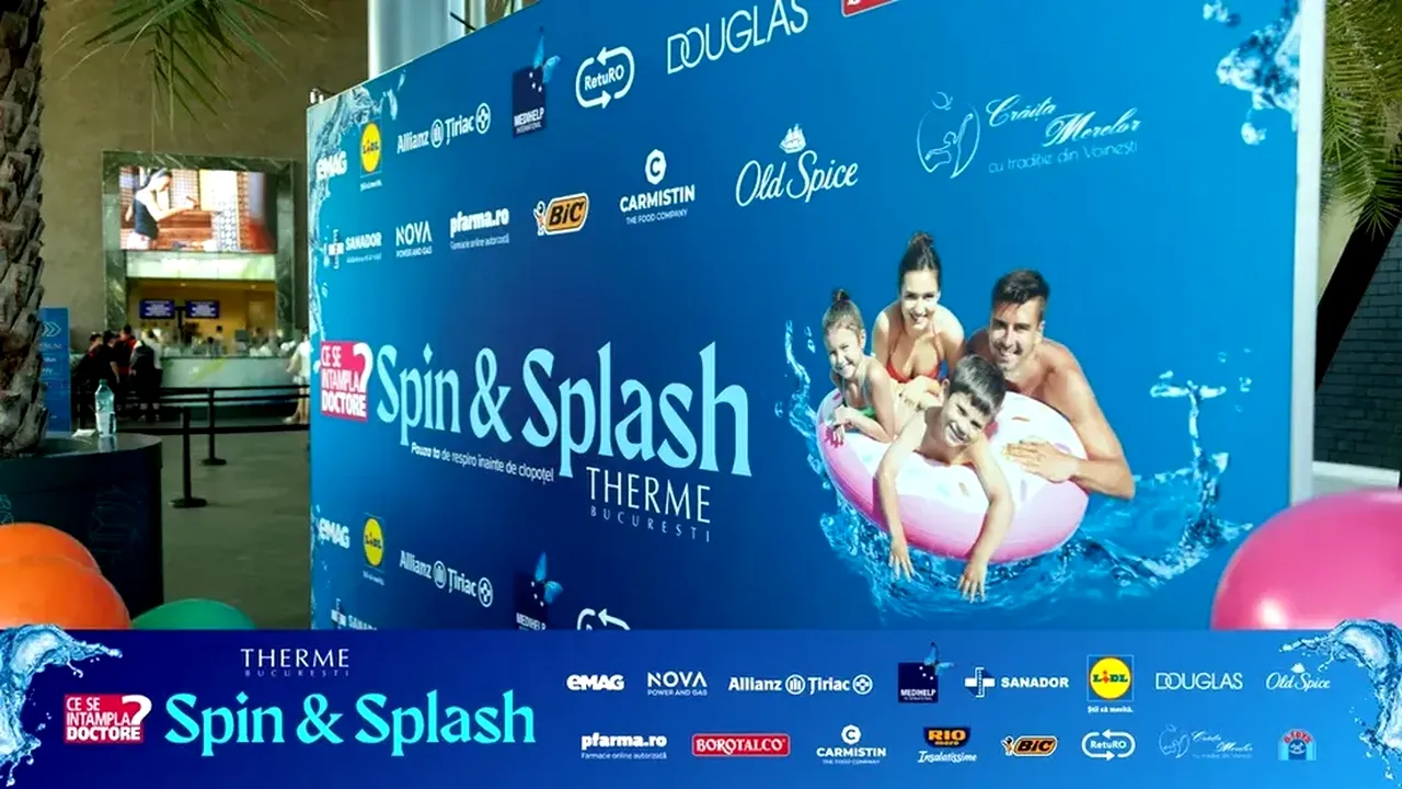 Distracție și voie bună, în a doua zi de „Spin & Splash by CSID” și THERME București