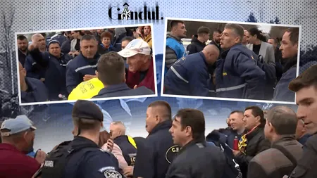 Violențe la protestul minerilor din fața Guvernului. Unul dintre manifestanți are nevoie de îngrijiri medicale. Minerii nu vor să părăsească zona