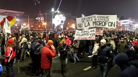 VIDEO. Proteste în București. Aproape 3.000 de persoane au protestat în centrul Capitalei