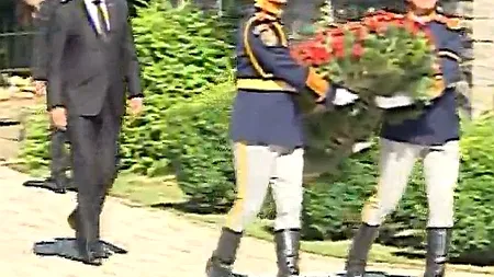 Iohannis, omagiu pentru Regina Ana la Castelul Peleș