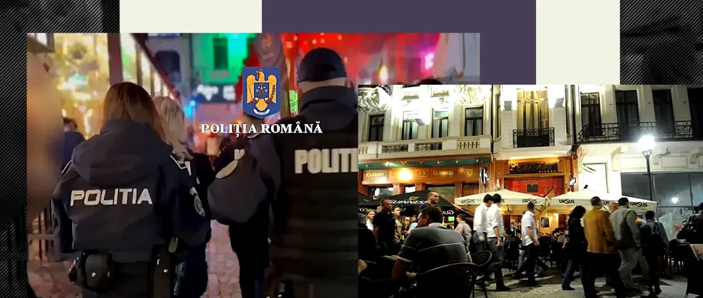Polițiștii au legitimat și verificat, vineri noapte, sute de petrecăreți din Centrul Vechi