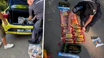 Jandarmii au prins un taximetrist care le oferea unor suporteri cazați în București mai multe torțe și patru butelii cu azot