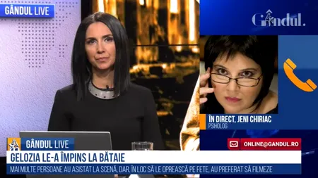 GÂNDUL LIVE. Jeni Chiriac, despre agresiunile în public. „A fi liber nu înseamnă a face ce-ți trece prin cap”