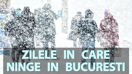 Prognoza EaseWeather actualizată: În ce zile NINGE în București iarna aceasta