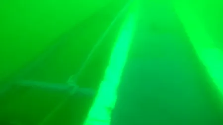 Imagini subacvatice cu pescadorul găsit pe fundul Mării Negre, la Gura Portiței
