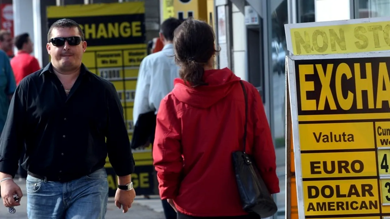 Cursul de schimb leu/euro, la cel mai redus nivel din ultimele trei luni