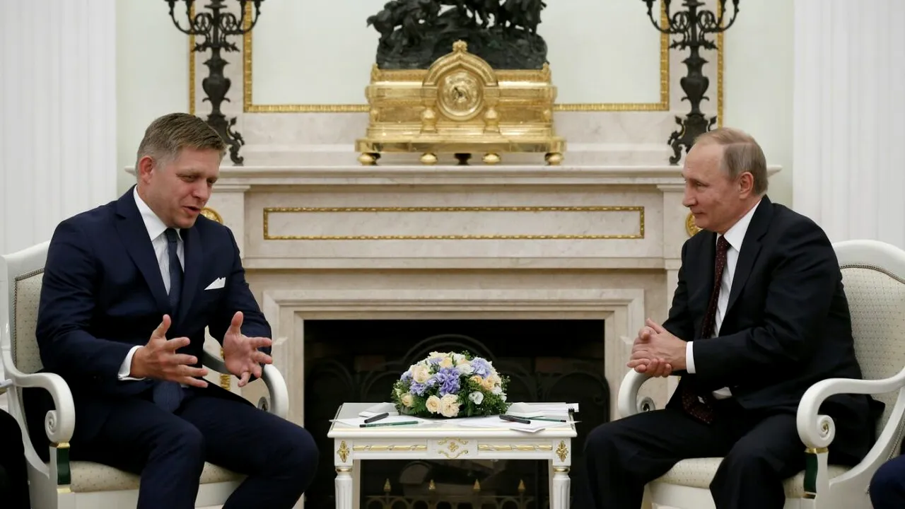 Robert Fico sfidează Occidentul: premierul Slovaciei, țară membră UE și NATO, a mers la Moscova și s-a întâlnit cu Vladimir Putin!
