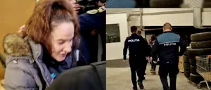 UPDATE: VIDEO. Noi percheziții informatice în dosarul „Tate”: Fosta polițistă care îi ajuta pe cei doi milionari să „disciplineze” videochat-istele a fost adusă DIICOT / La coborârea din dubă, a căzut în fața agentei care o escorta