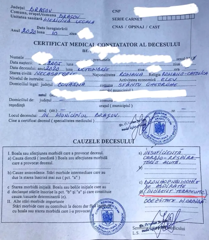 Caz incredibil în Brașov: Un adolescent de 15 ani ar fi decedat din cauza neglijenței medicale