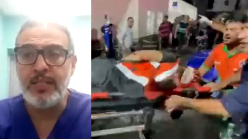 Mărturii cumplite din interiorul spitalului al-Ahli din Gaza. Un chirurg surprins în operație descrie momentul atacului