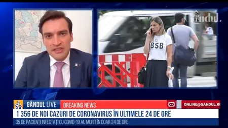 GÂNDUL LIVE. Andrei Baciu: ”Nu suntem în situația de a vorbi despre izolarea Municipiului București. România se află printre primele țări la nivel european, în ceea ce privește rata de transmitere comunitară”